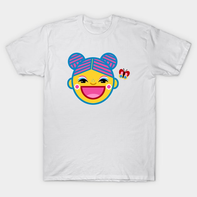 Happy Face T-Shirt by AdrianaStore